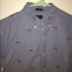 Slim Oxford with St.Bernard Embroidery